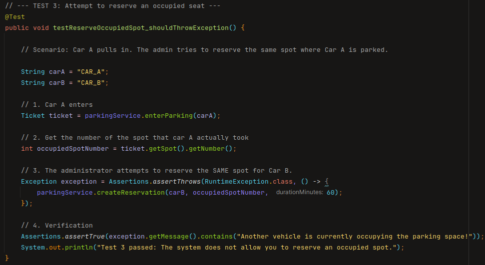 Java Unit Test Screenshot